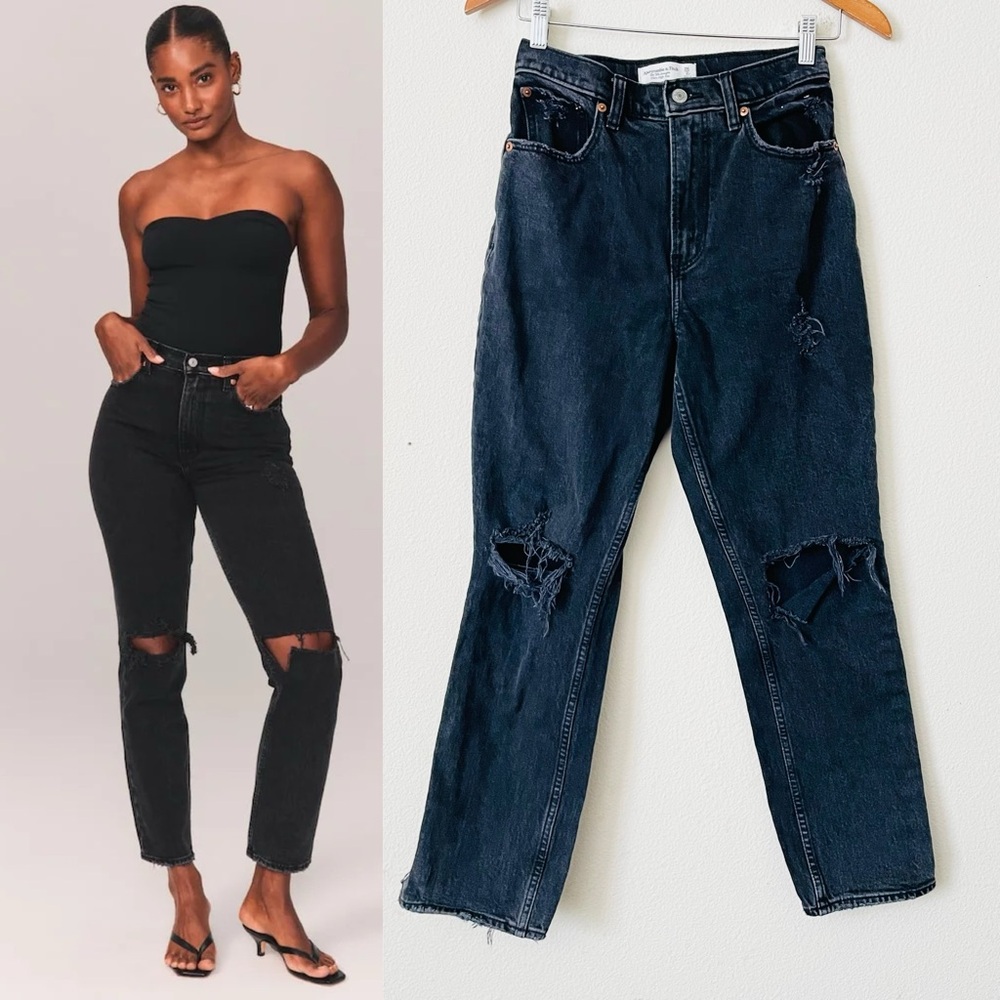 Abercrombie & Fitch SIZE 26 short The ‘90s Straight Ultra High Rise jeans